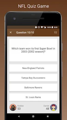 Fan Quiz for NFL