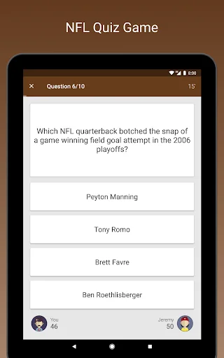Fan Quiz for NFL
