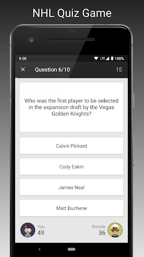 Fan Quiz for NHL