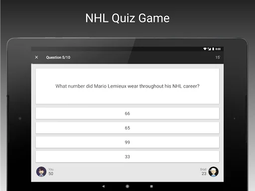 Fan Quiz for NHL