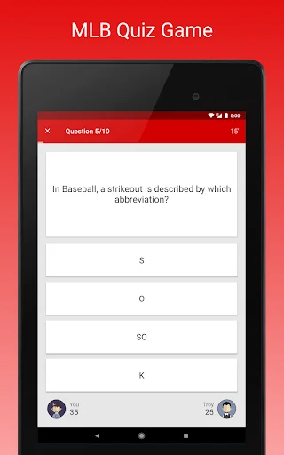 Fan Quiz for MLB