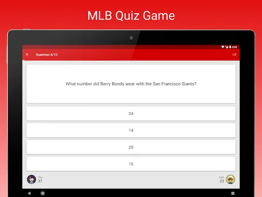 Fan Quiz for MLB