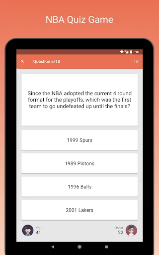 Fan Quiz for NBA