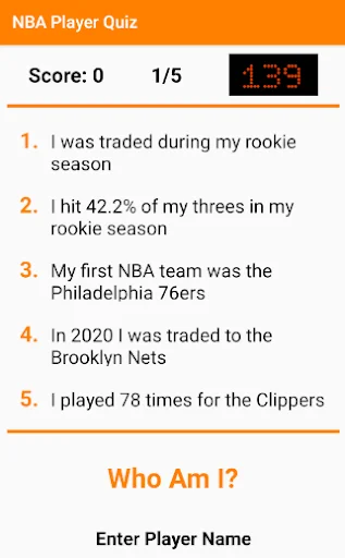 NBA Player Quiz