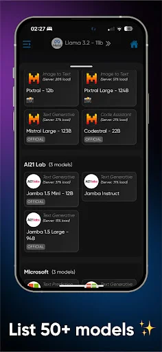 AI Hub: 50+ models LLM in 1min
