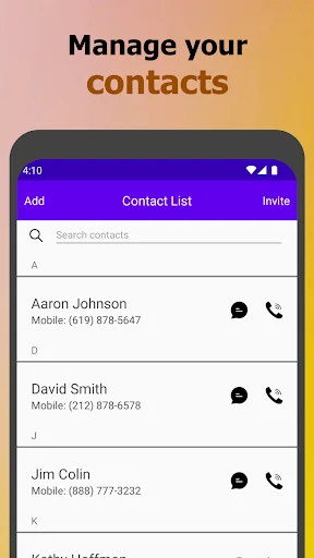 My 2nd Line Text Call Number