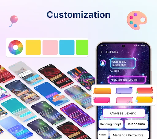 Color Messenger: Messages, SMS