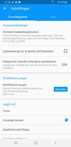 Handcent Next SMS Danish Langu