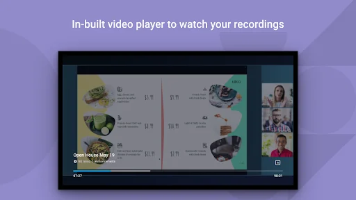 Zoho Cliq: Meetings on Home TV