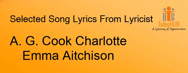 A. G. Cook Charlotte Emma Aitchison