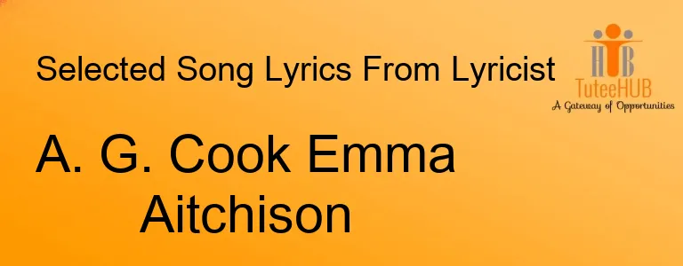 A. G. Cook Emma Aitchison