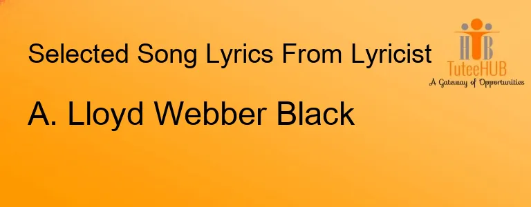 A. Lloyd Webber Black