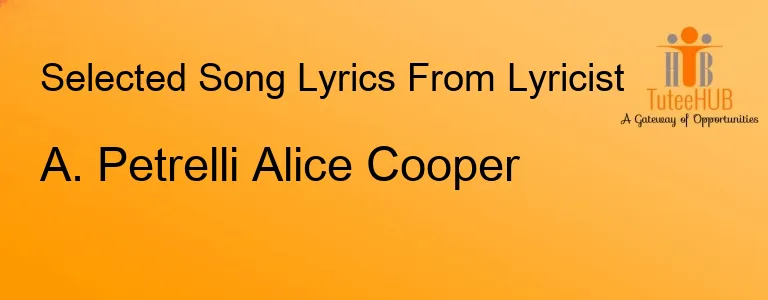 A. Petrelli Alice Cooper