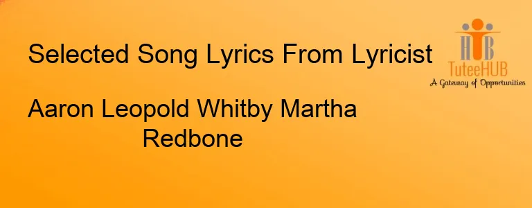 Aaron Leopold Whitby Martha Redbone