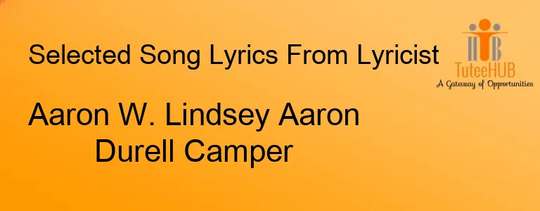 Aaron W. Lindsey Aaron Durell Camper