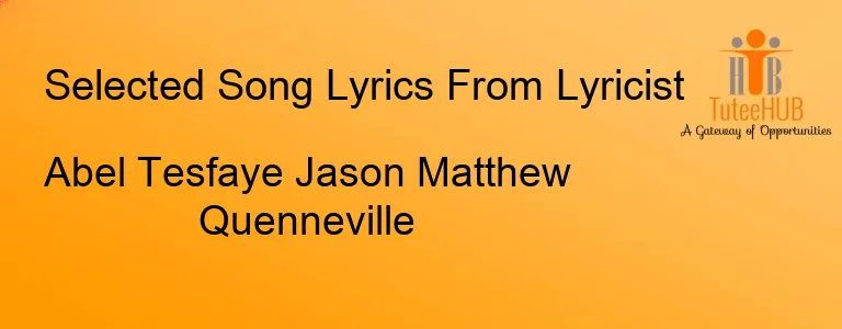 Abel Tesfaye Jason Matthew Quenneville