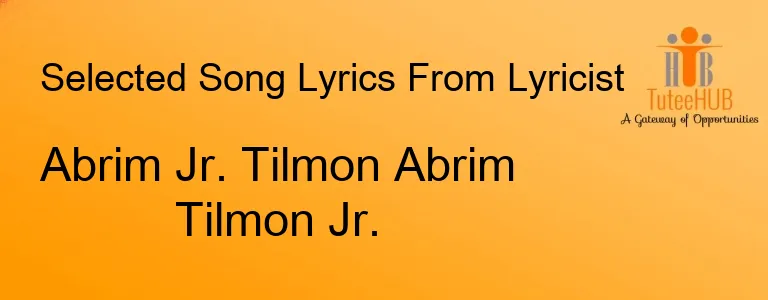 Abrim Jr. Tilmon Abrim Tilmon Jr.