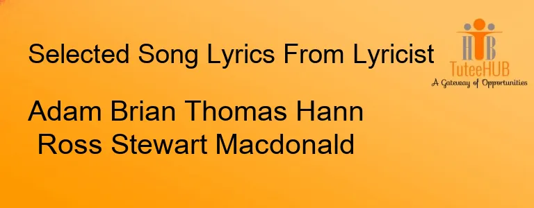 Adam Brian Thomas Hann Ross Stewart Macdonald