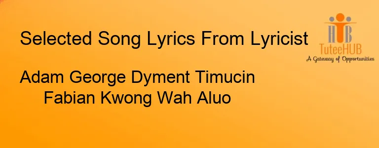 Adam George Dyment Timucin Fabian Kwong Wah Aluo