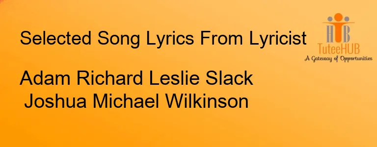 Adam Richard Leslie Slack Joshua Michael Wilkinson