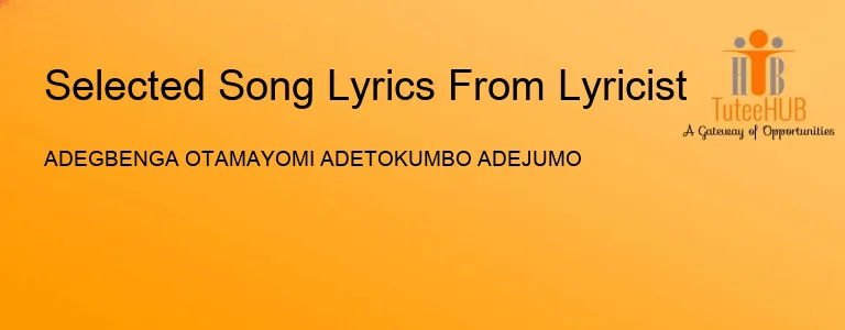 ADEGBENGA OTAMAYOMI ADETOKUMBO ADEJUMO