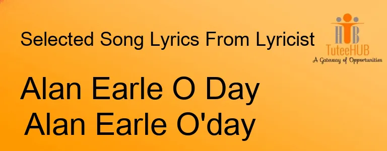 Alan Earle O Day Alan Earle O'day