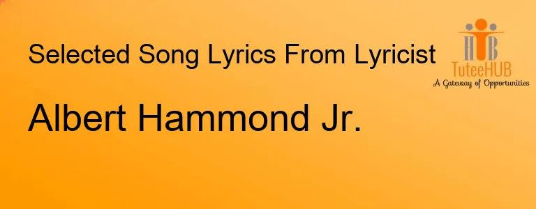 Albert Hammond Jr.