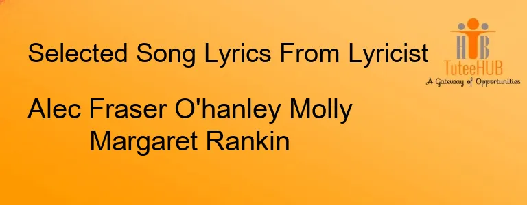 Alec Fraser O'hanley Molly Margaret Rankin