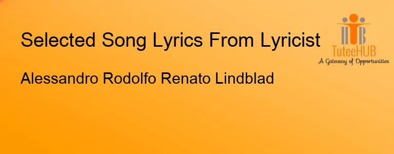 Alessandro Rodolfo Renato Lindblad
