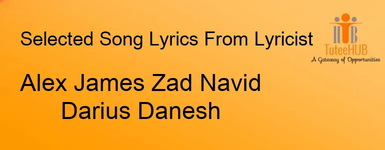 Alex James Zad Navid Darius Danesh