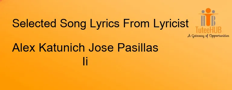 Alex Katunich Jose Pasillas Ii