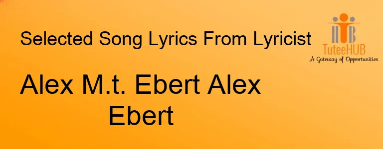 Alex M.t. Ebert Alex Ebert