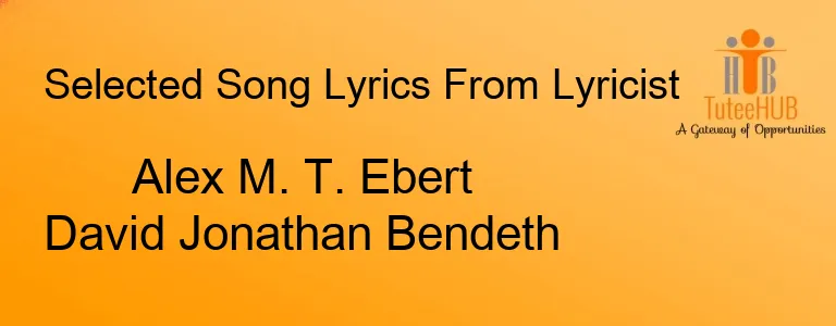 Alex M. T. Ebert David Jonathan Bendeth