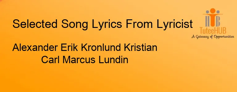 Alexander Erik Kronlund Kristian Carl Marcus Lundin