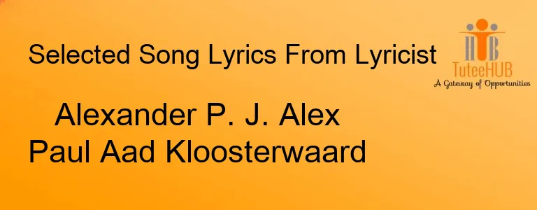 Alexander P. J. Alex Paul Aad Kloosterwaard