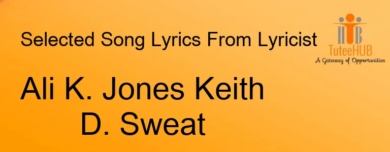 Ali K. Jones Keith D. Sweat