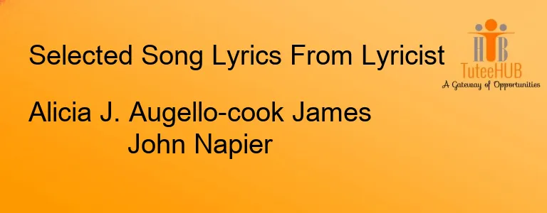 Alicia J. Augello-cook James John Napier