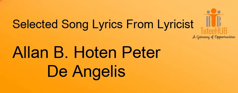 Allan B. Hoten Peter De Angelis