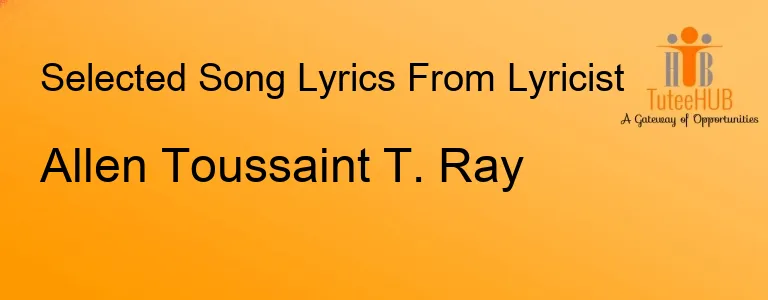 Allen Toussaint T. Ray