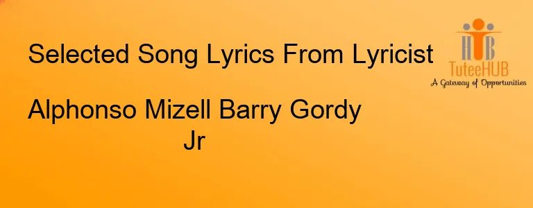 Alphonso Mizell Barry Gordy Jr