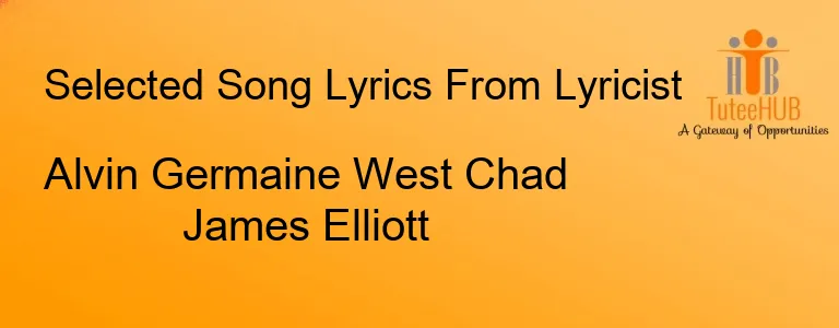 Alvin Germaine West Chad James Elliott