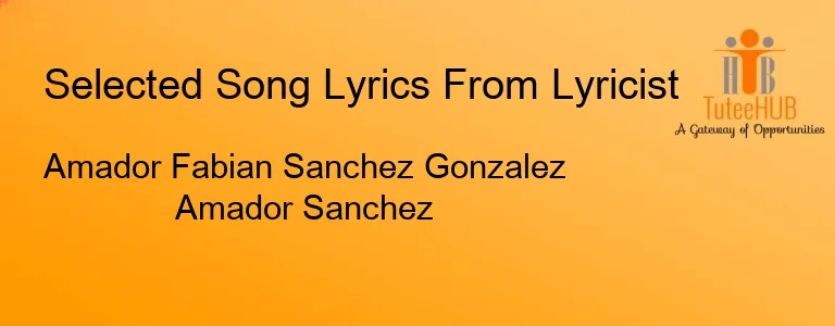 Amador Fabian Sanchez Gonzalez Amador Sanchez