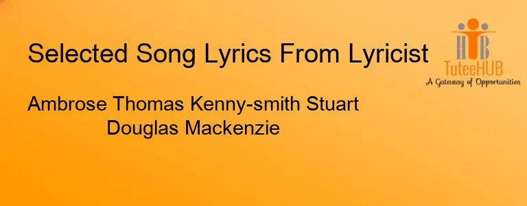 Ambrose Thomas Kenny-smith Stuart Douglas Mackenzie