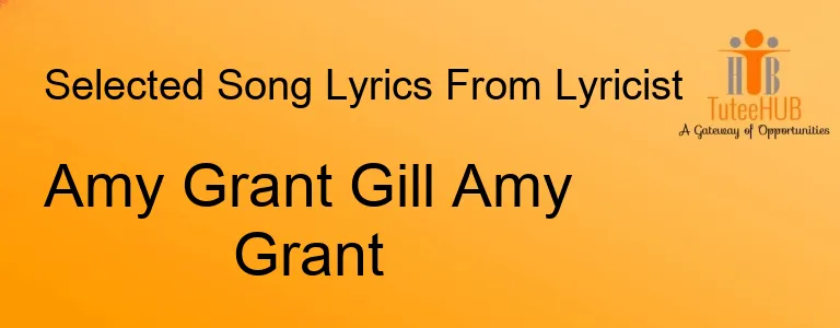 Amy Grant Gill Amy Grant