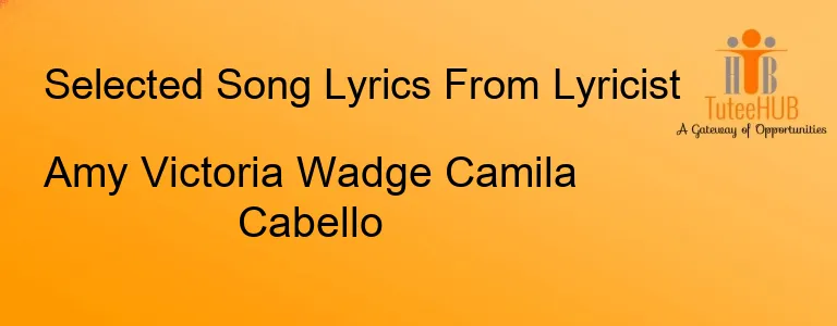 Amy Victoria Wadge Camila Cabello