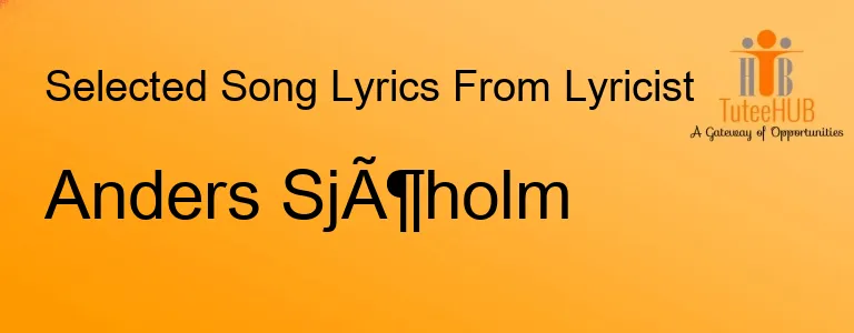 Anders SjÃ¶holm