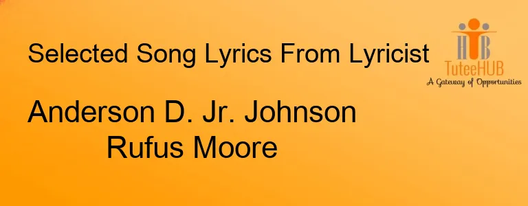 Anderson D. Jr. Johnson Rufus Moore