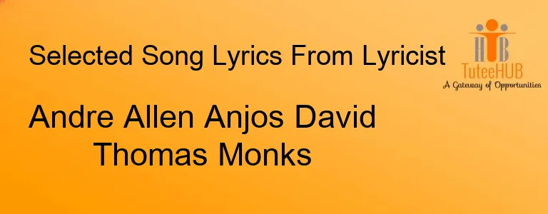 Andre Allen Anjos David Thomas Monks