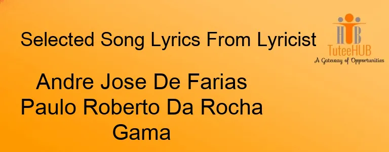 Andre Jose De Farias Paulo Roberto Da Rocha Gama