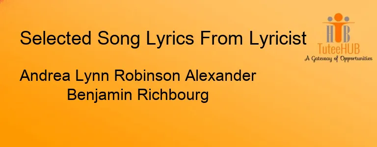 Andrea Lynn Robinson Alexander Benjamin Richbourg